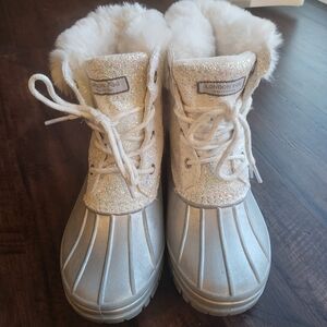 London Fog Glitter Duck Boots
